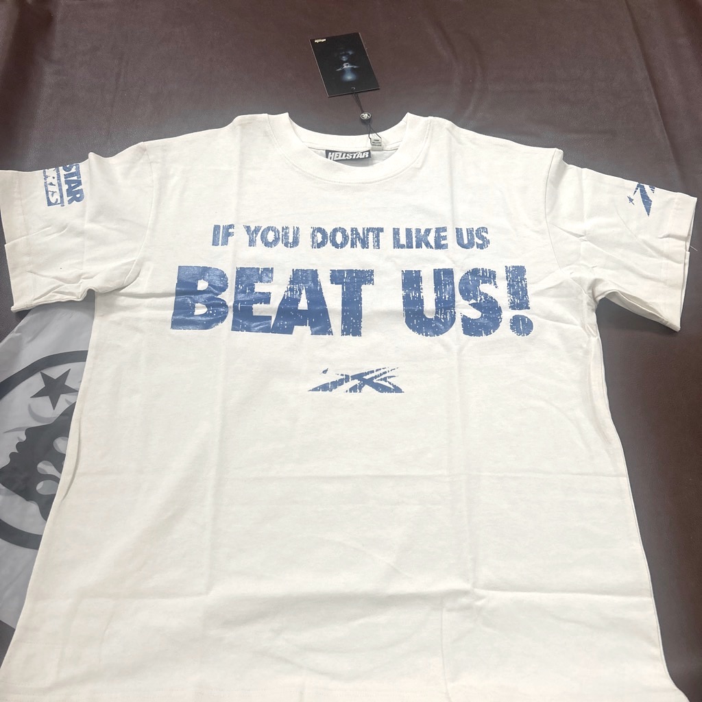 White Hell Star T Shirt, Size Medium (Can Fit Large)